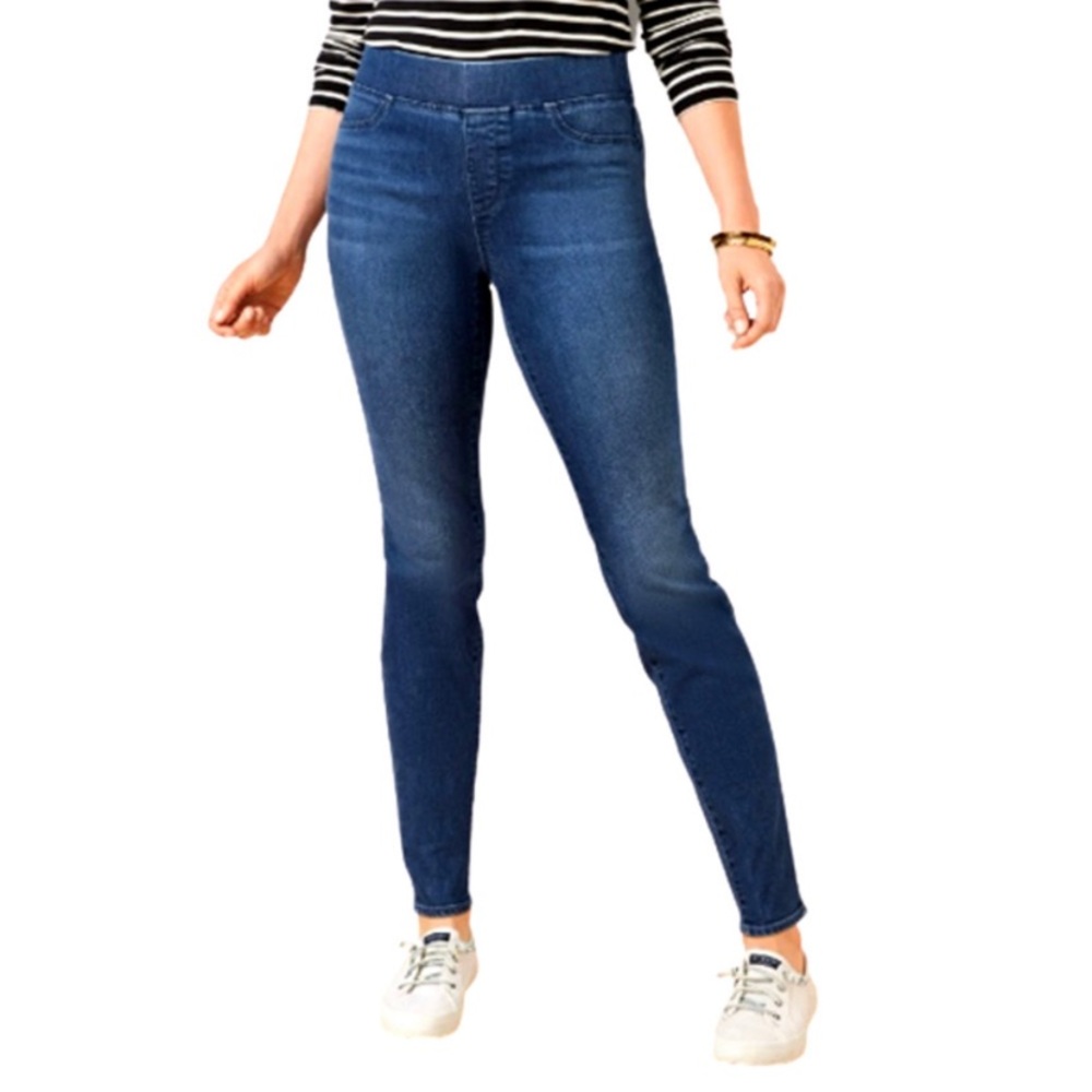 TALBOTS Women's Skinny Leg Pull-On Jeggings Medium Wash Size 6